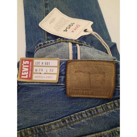 Levi's Other - Levis Vintage Clothing LVC 501z XX 1954 28 32 Distressed Jeans New Selvedge Mens